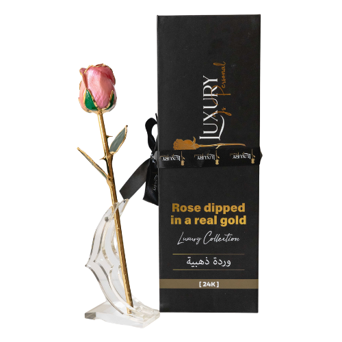 24K Gold Dipped Rose Pink