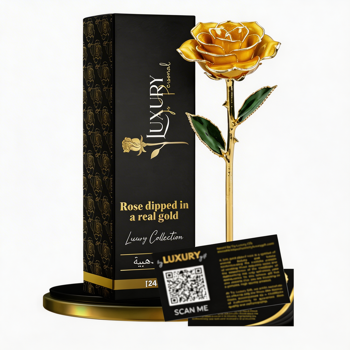 Gold Dipped Rose Yellow
